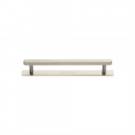 M Marcus Heritage Brass Hexagonal Design Cabinet Pull with Plate 96mm Centre to Centre